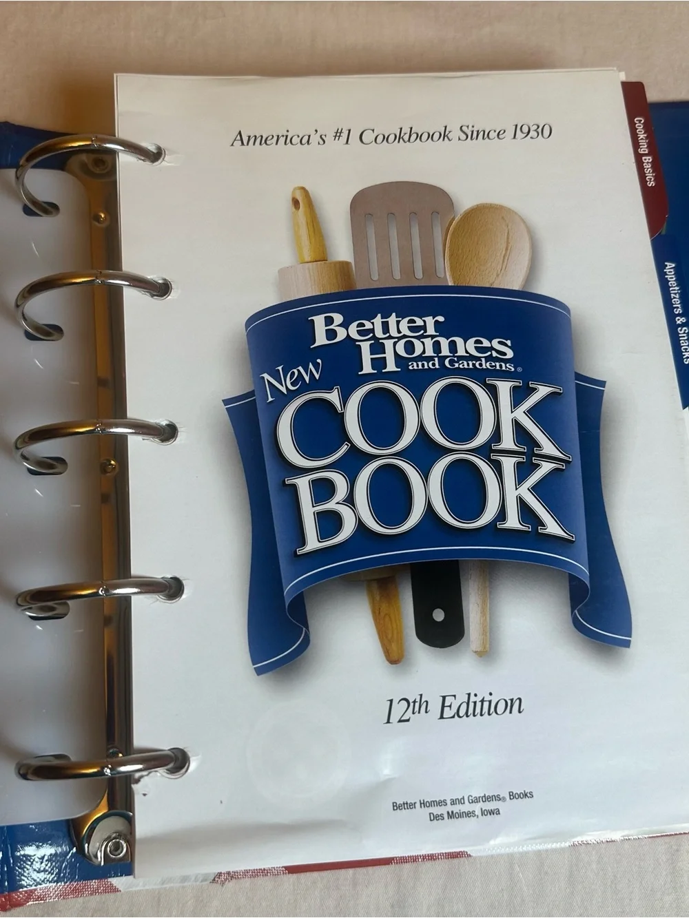 Vintage 12th Edition Better Homes And Gardens Binder New Cookbook 2003